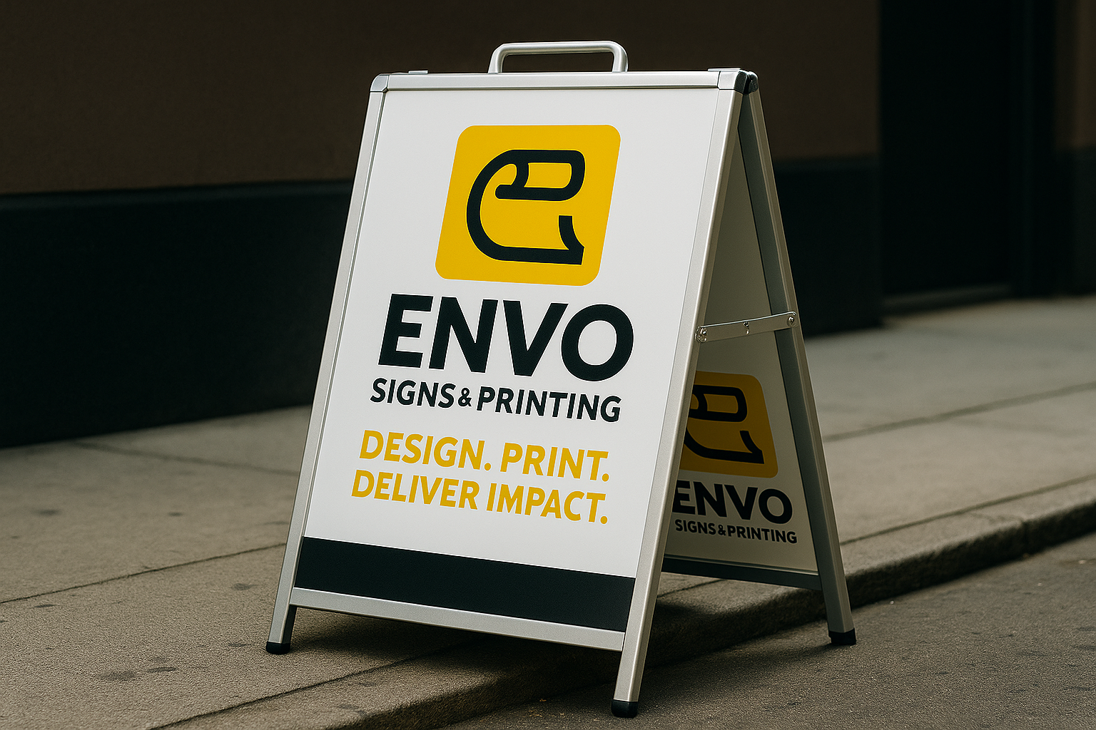 Double-sided A-frame