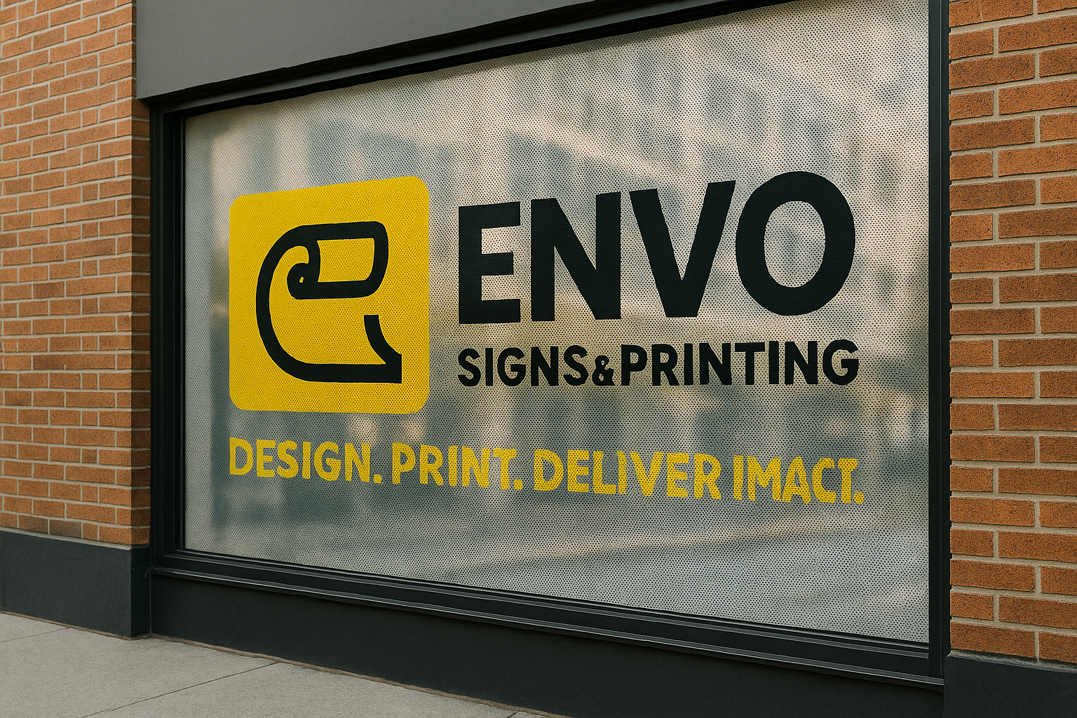 Perforated window graphics